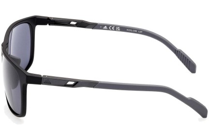 Okulary przeciwsłoneczne Adidas Sport SP0061 02A Prostokątne Czarne