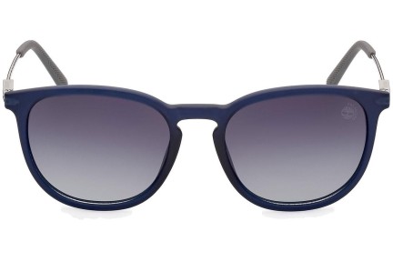 Okulary przeciwsłoneczne Timberland TB9291-H 91D Polarized Okrągłe Niebieskie