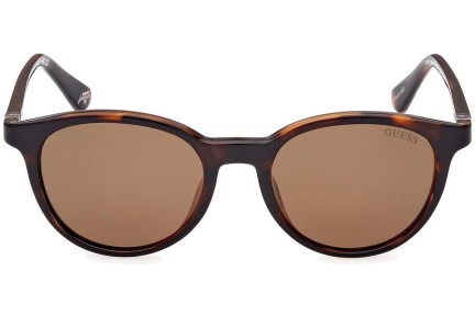 Zonnebril Guess GU5216 52H Polarized Ronde Havana