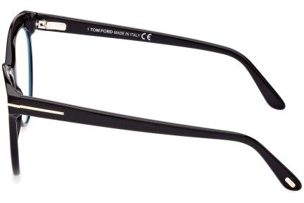 Okulary korekcyjne Tom Ford FT5827-B 001 Kocie oczy Czarne