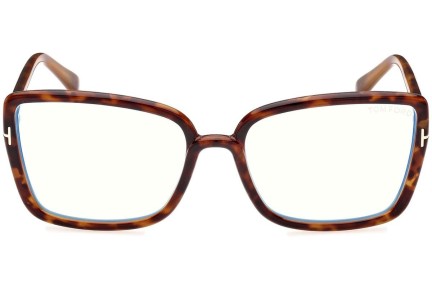 Ochelari Tom Ford FT5813-B 055 Cat Eye Havana