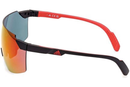 Okulary przeciwsłoneczne Adidas Sport SP0056 02L Pojedyncze | Shield Czarne