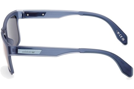 Okulary przeciwsłoneczne Adidas Originals OR0067 91X Prostokątne Niebieskie