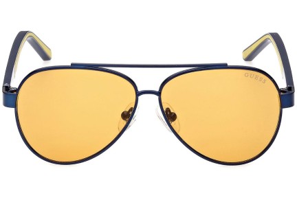 Okulary przeciwsłoneczne Guess GU9221 91E Pilotki (Aviator) Niebieskie