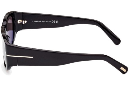 Okulary przeciwsłoneczne Tom Ford FT0987 01A Kwadratowe Czarne