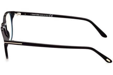 Okulary korekcyjne Tom Ford FT5803-B 001 Okrągłe Czarne