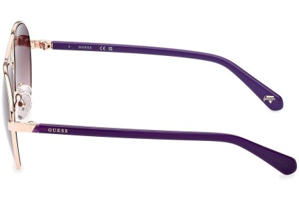 Okulary przeciwsłoneczne Guess GU5213 28F Pilotki (Aviator) Złote