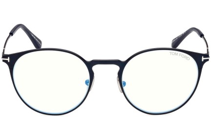 Okulary korekcyjne Tom Ford FT5798-B 091 Okrągłe Niebieskie