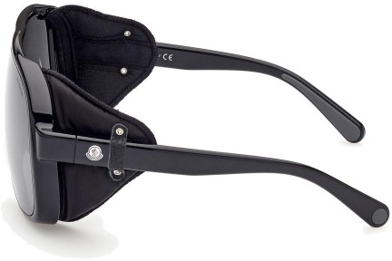 Okulary przeciwsłoneczne Moncler ML0206 05C Pilotki (Aviator) Czarne