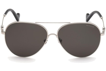 Okulary przeciwsłoneczne Moncler ML0168 16D Polarized Pilotki (Aviator) Srebrne