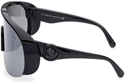 Ochelari de soare Moncler ML0202 01A Lentilă unică | Shield Negri