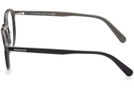 Okulary korekcyjne Moncler ML5144 001 Okrągłe Czarne