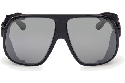 Okulary przeciwsłoneczne Moncler ML0206 05C Pilotki (Aviator) Czarne