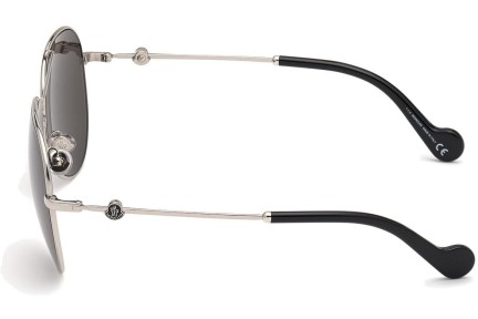 Okulary przeciwsłoneczne Moncler ML0168 16D Polarized Pilotki (Aviator) Srebrne