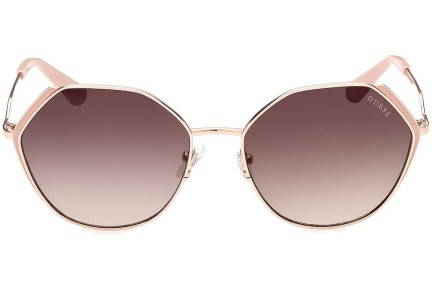 Okulary przeciwsłoneczne Guess GU7842 28F Okrągłe Złote