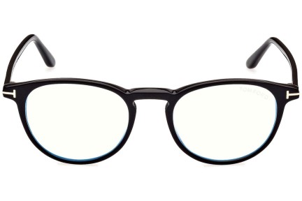 Okulary korekcyjne Tom Ford FT5803-B 001 Okrągłe Czarne