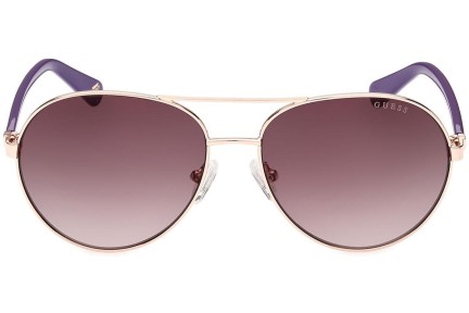 Okulary przeciwsłoneczne Guess GU5213 28F Pilotki (Aviator) Złote