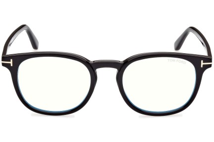 Okulary korekcyjne Tom Ford FT5819-B 001 Okrągłe Czarne