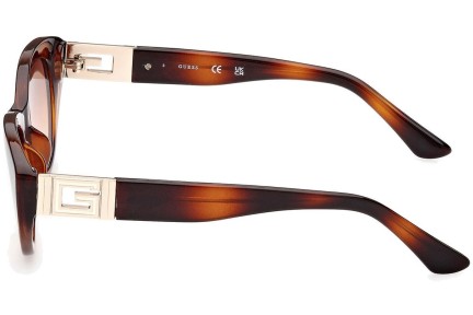 Okulary przeciwsłoneczne Guess GU7849 53F Owalne Havana
