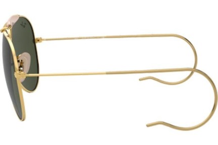 Okulary przeciwsłoneczne Ray-Ban Outdoorsman I RB3030 W3402 Pilotki (Aviator) Złote