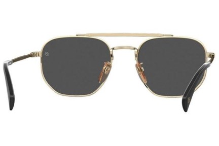 Okulary przeciwsłoneczne David Beckham DB1079/S RHL/IR Prostokątne Złote
