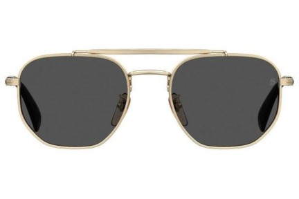 Okulary przeciwsłoneczne David Beckham DB1079/S RHL/IR Prostokątne Złote