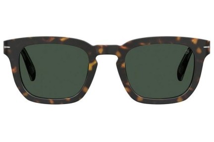 Okulary przeciwsłoneczne David Beckham DB7076/S 086/QT Kwadratowe Havana