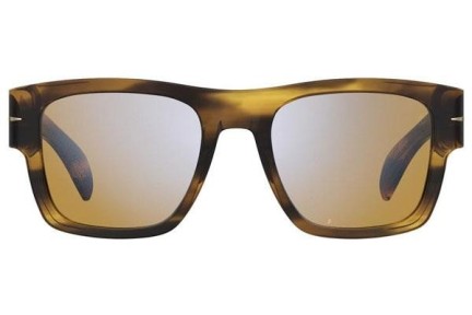 Okulary przeciwsłoneczne David Beckham DB7000/SBOLD KVI/Z0 Kwadratowe Havana