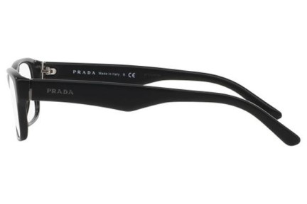 Okulary korekcyjne Prada PR16MV 1BO1O1 Prostokątne Czarne