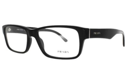 Okulary korekcyjne Prada PR16MV 1BO1O1 Prostokątne Czarne