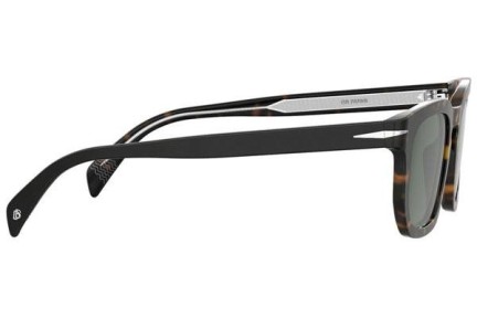 Okulary przeciwsłoneczne David Beckham DB7076/S 086/QT Kwadratowe Havana