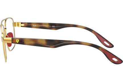 Okulary korekcyjne Ray-Ban Scuderia Ferrari Collection RX6467M F029 Kwadratowe Złote