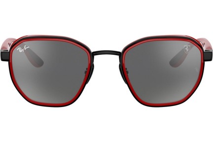Okulary przeciwsłoneczne Ray-Ban Scuderia Ferrari Collection RB3674M F0026G Kwadratowe Czarne