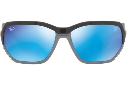 Okulary przeciwsłoneczne Ray-Ban RB4366M F67555 Prostokątne Czarne