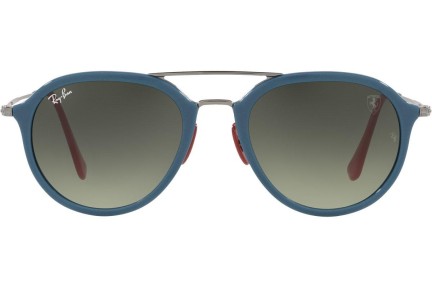 Okulary przeciwsłoneczne Ray-Ban RB4369M F66971 Pilotki (Aviator) Niebieskie