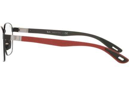 Okulary korekcyjne Ray-Ban Scuderia Ferrari Collection RX6480M F028 Prostokątne Czarne