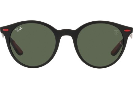 Okulary przeciwsłoneczne Ray-Ban RB4296M F60271 Okrągłe Czarne