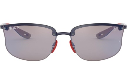 Okulary przeciwsłoneczne Ray-Ban RB4322M F606H0 Polarized Prostokątne Niebieskie