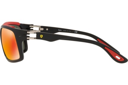 Okulary przeciwsłoneczne Ray-Ban RB4364M F6026Q Prostokątne Czarne