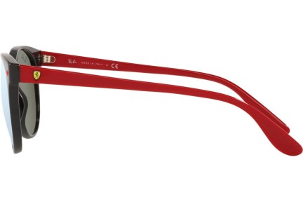 Okulary przeciwsłoneczne Ray-Ban Scuderia Ferrari Collection RB2202M F64430 Okrągłe Czarne