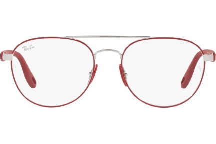 Okulary korekcyjne Ray-Ban Scuderia Ferrari Collection RX6473M F067 Okrągłe Czerwone