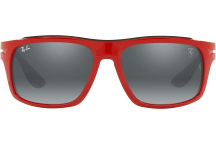 Okulary przeciwsłoneczne Ray-Ban RB4364M F6236G Prostokątne Czerwone