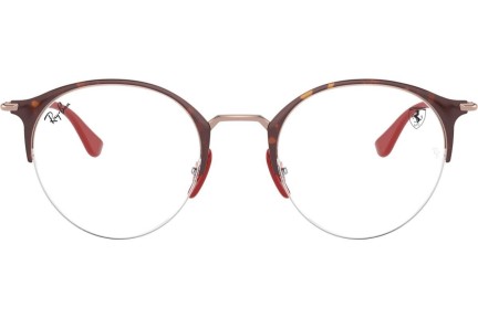 Okulary korekcyjne Ray-Ban Scuderia Ferrari Collection RX3578VM F062 Okrągłe Brązowe