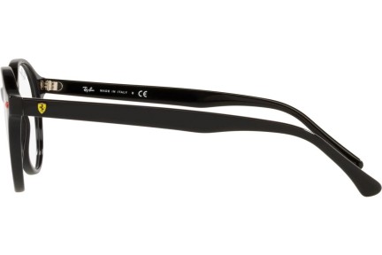 Okulary korekcyjne Ray-Ban Scuderia Ferrari Collection RX5404M F601 Okrągłe Czarne