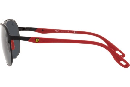 Okulary przeciwsłoneczne Ray-Ban Scuderia Ferrari Collection RB3685M F04187 Pilotki (Aviator) Czarne