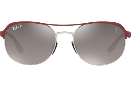 Okulary przeciwsłoneczne Ray-Ban Scuderia Ferrari Collection RB3685M F0455J Polarized Pilotki (Aviator) Czerwone