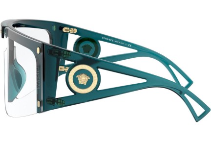 Okulary przeciwsłoneczne Versace Medusa Icon Shield VE4393 53351W Pojedyncze | Shield Niebieskie