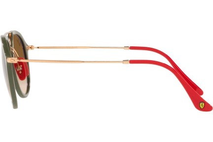 Okulary przeciwsłoneczne Ray-Ban Scuderia Ferrari Collection RB4369M F67151 Pilotki (Aviator) Zielone