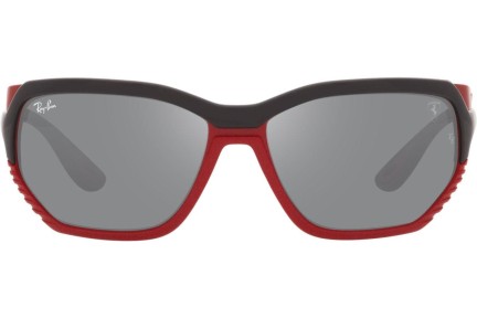 Okulary przeciwsłoneczne Ray-Ban RB4366M F6766G Prostokątne Czarne