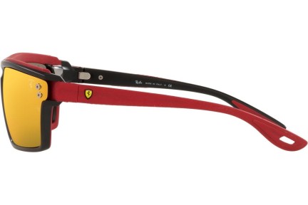 Okulary przeciwsłoneczne Ray-Ban Scuderia Ferrari Collection RB4370M F6026Q Prostokątne Czarne